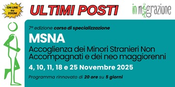 Corso Accoglienza MSNA e Neo-maggiorenni